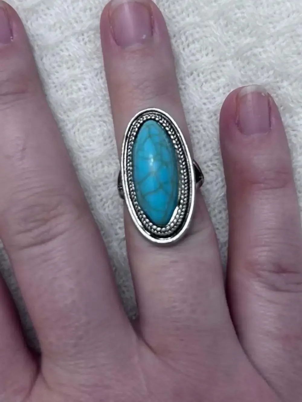 Canyon Sanctuary Blue Turquoise Statement Ring
